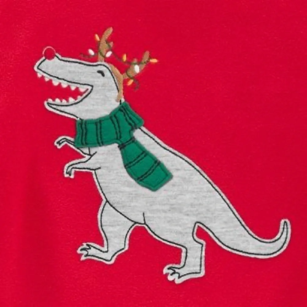 Carter's Just One You Toddler Boys' 2pc Christmas Dinos Pajama Set nwt 2t or 3t